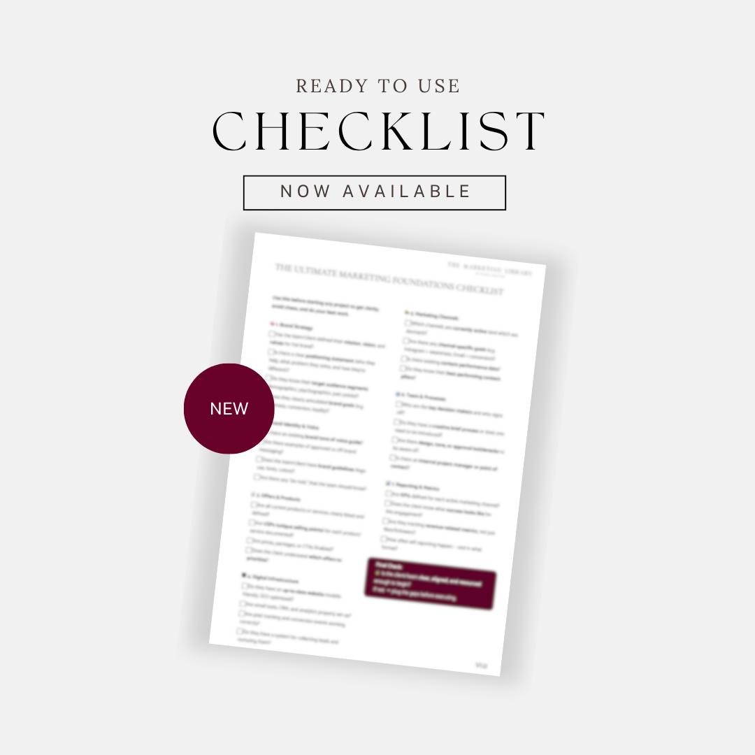 🧠The Ultimate Marketing Foundations Checklist